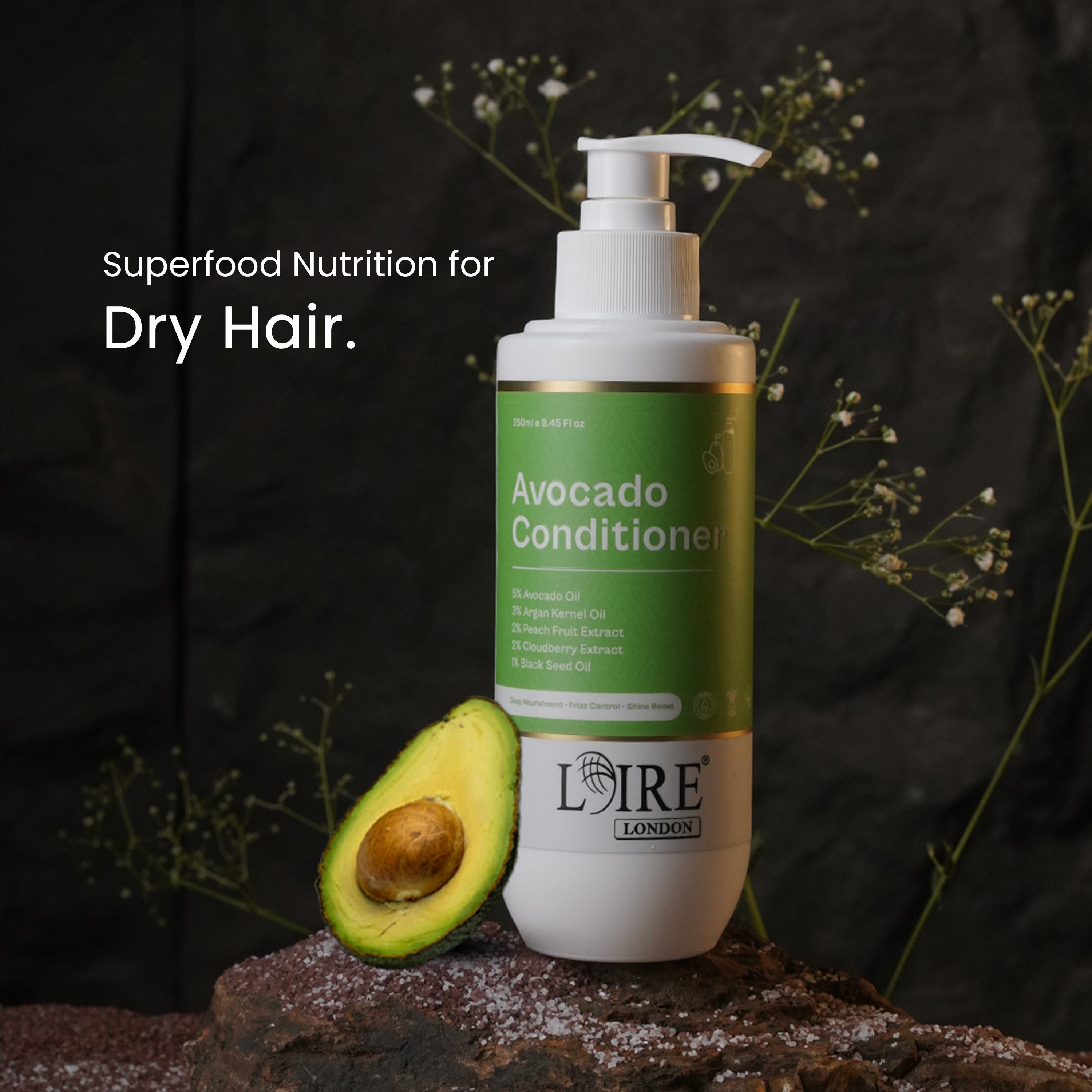 Loire Avocado Conditioner for Dry and Damaged Hair – Hydrating and Smoothing Conditioner