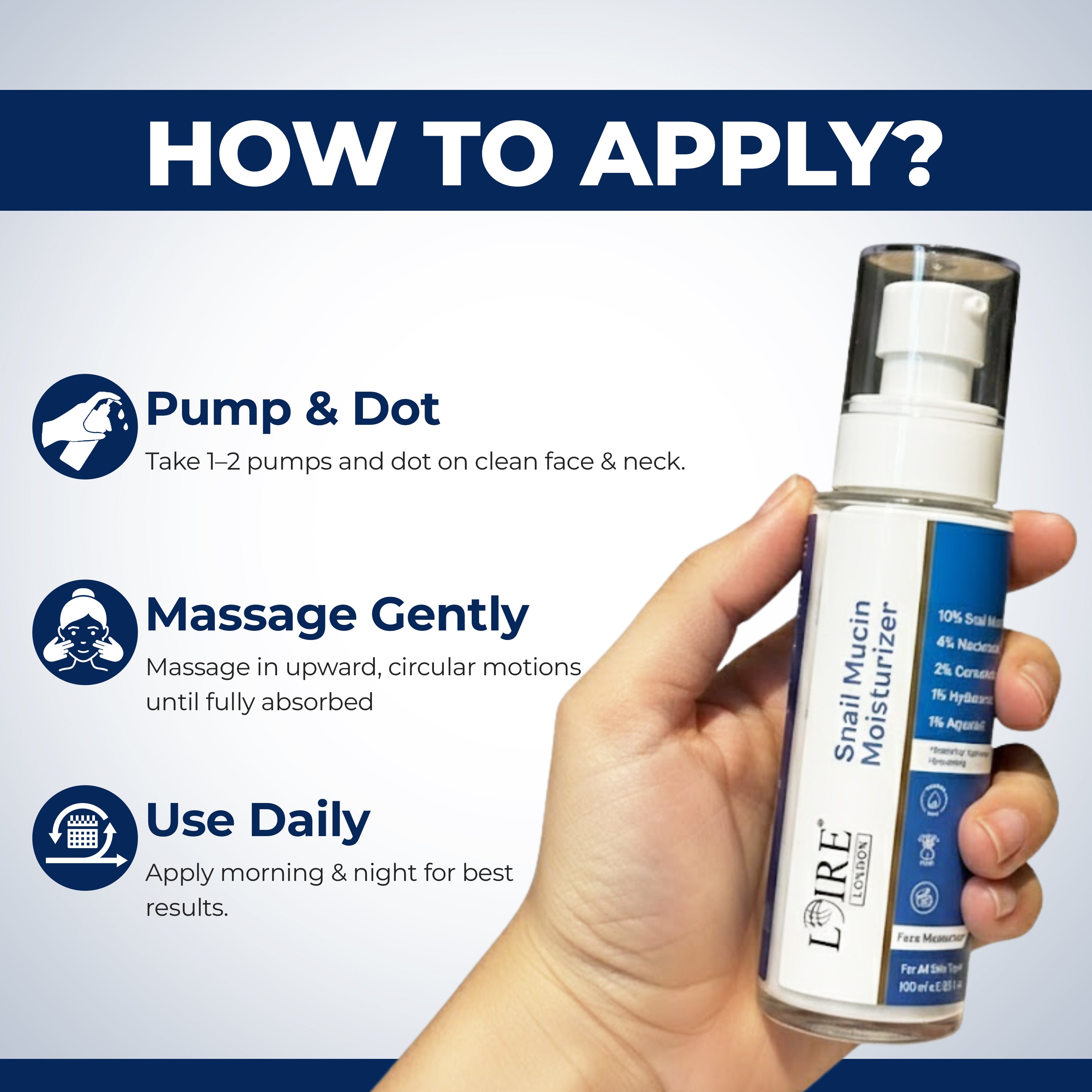 Snail Mucin Moisturizer - Deep Repair Hydrating Cream with Ceramides and Hyaluronic Acid