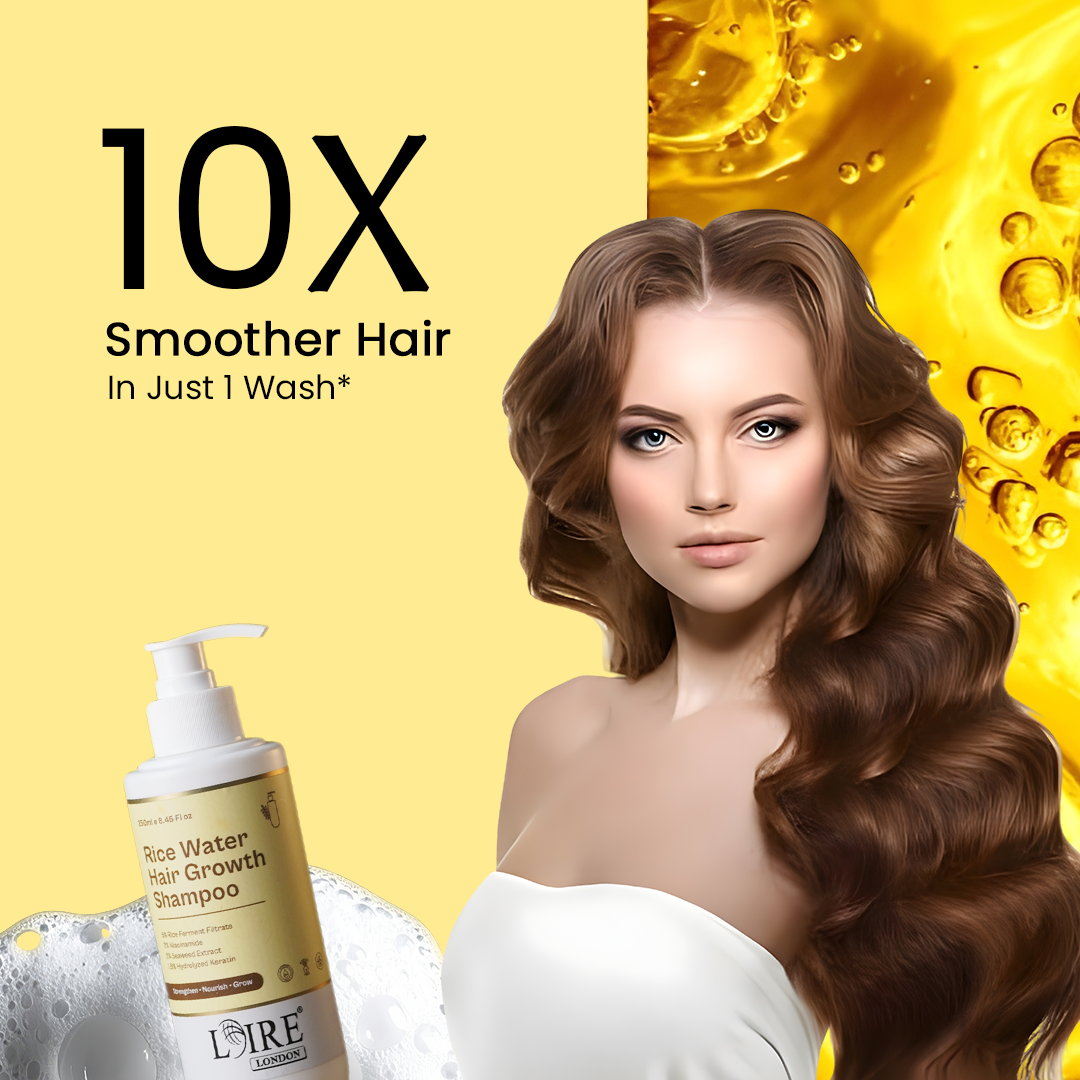 Loire Rice Water Hair Growth Shampoo for Thicker and Stronger Hair – Sulfate Free