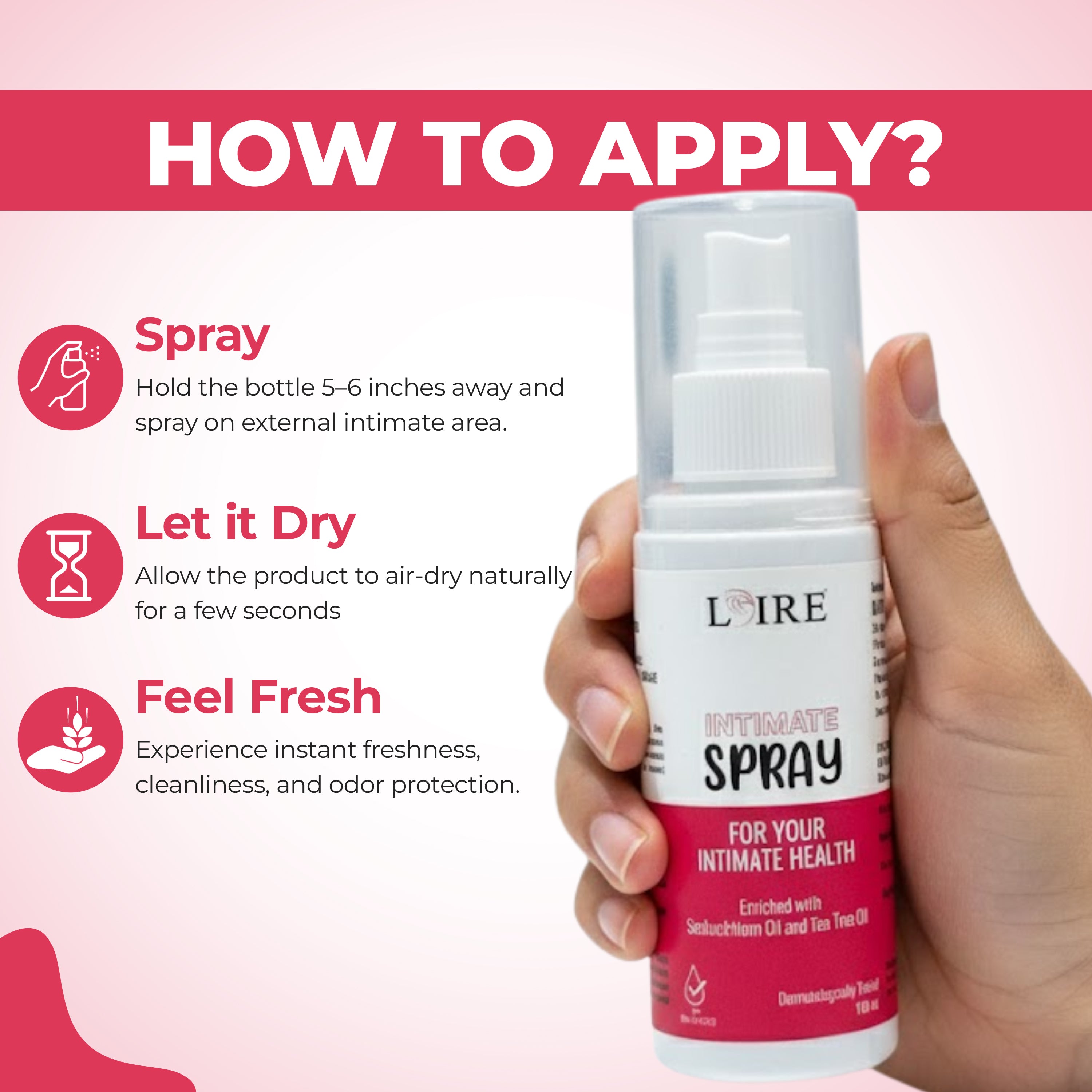 Intimate Spray for Women – pH-Balanced Feminine Hygiene | 100 ml