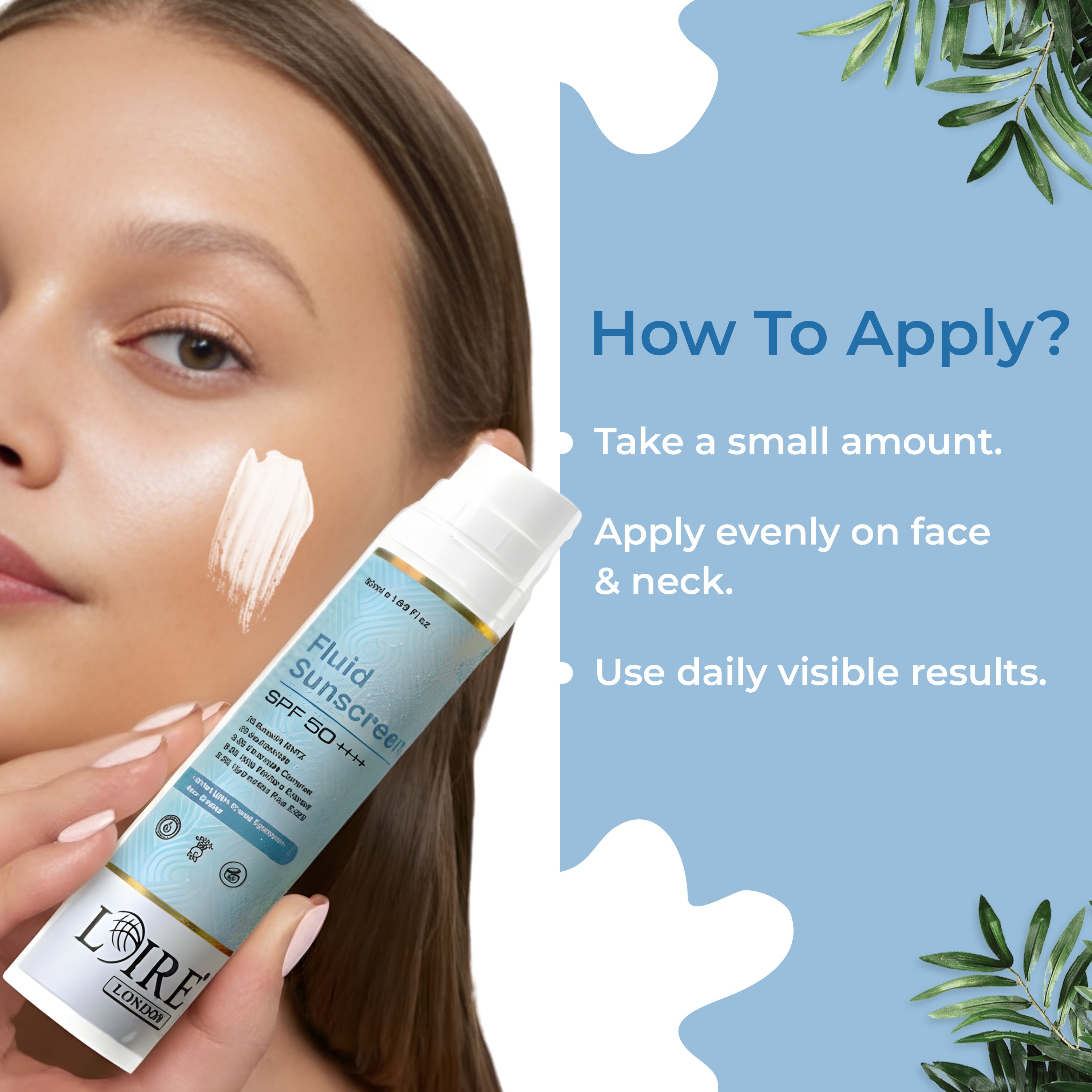 Fluid Sunscreen SPF 50+++ - Lightweight Water-Based Sunscreen for All Skin Types