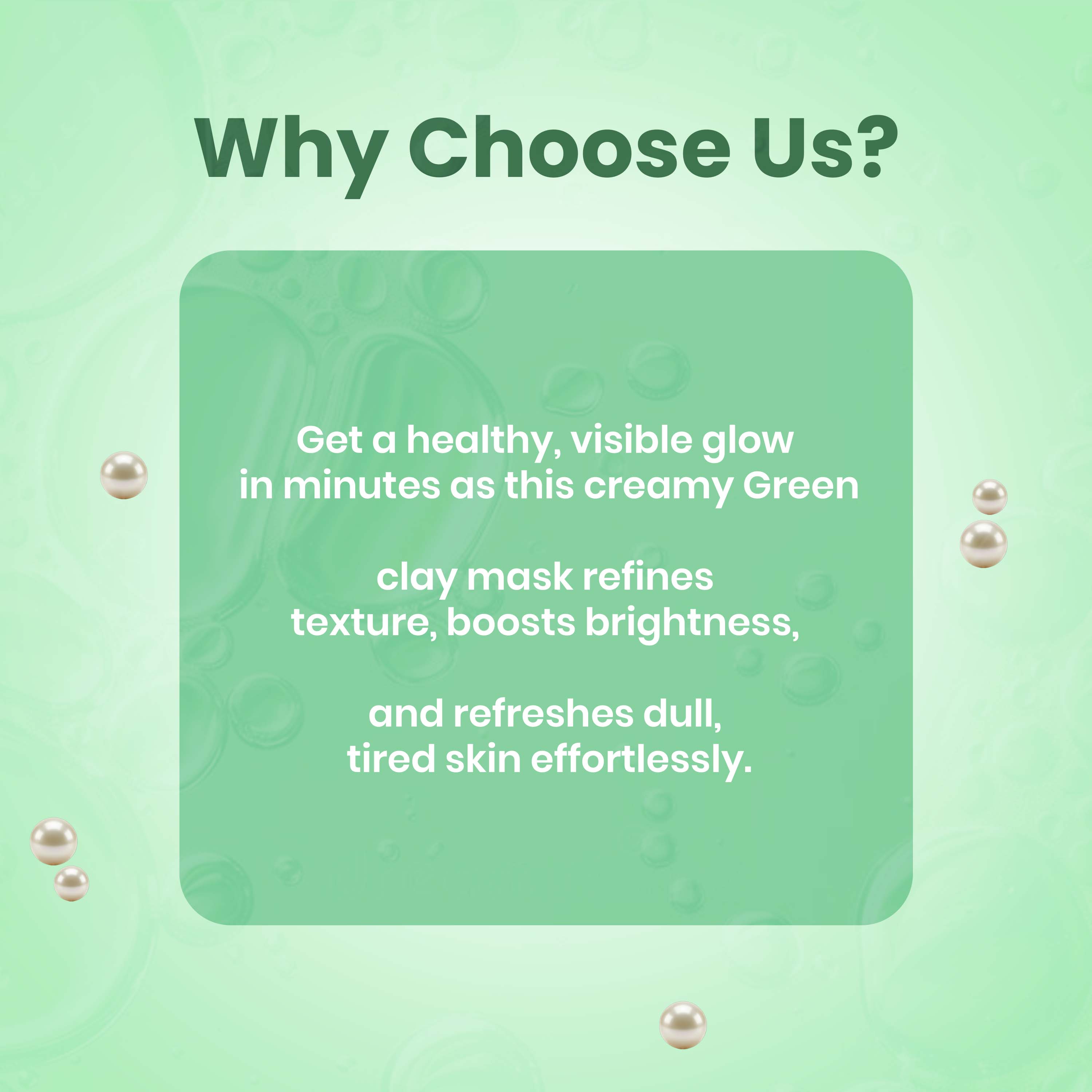 Loire French Green Clay Mask for Deep Cleansing, Oil Control & Brightening | Detox Clay Mask