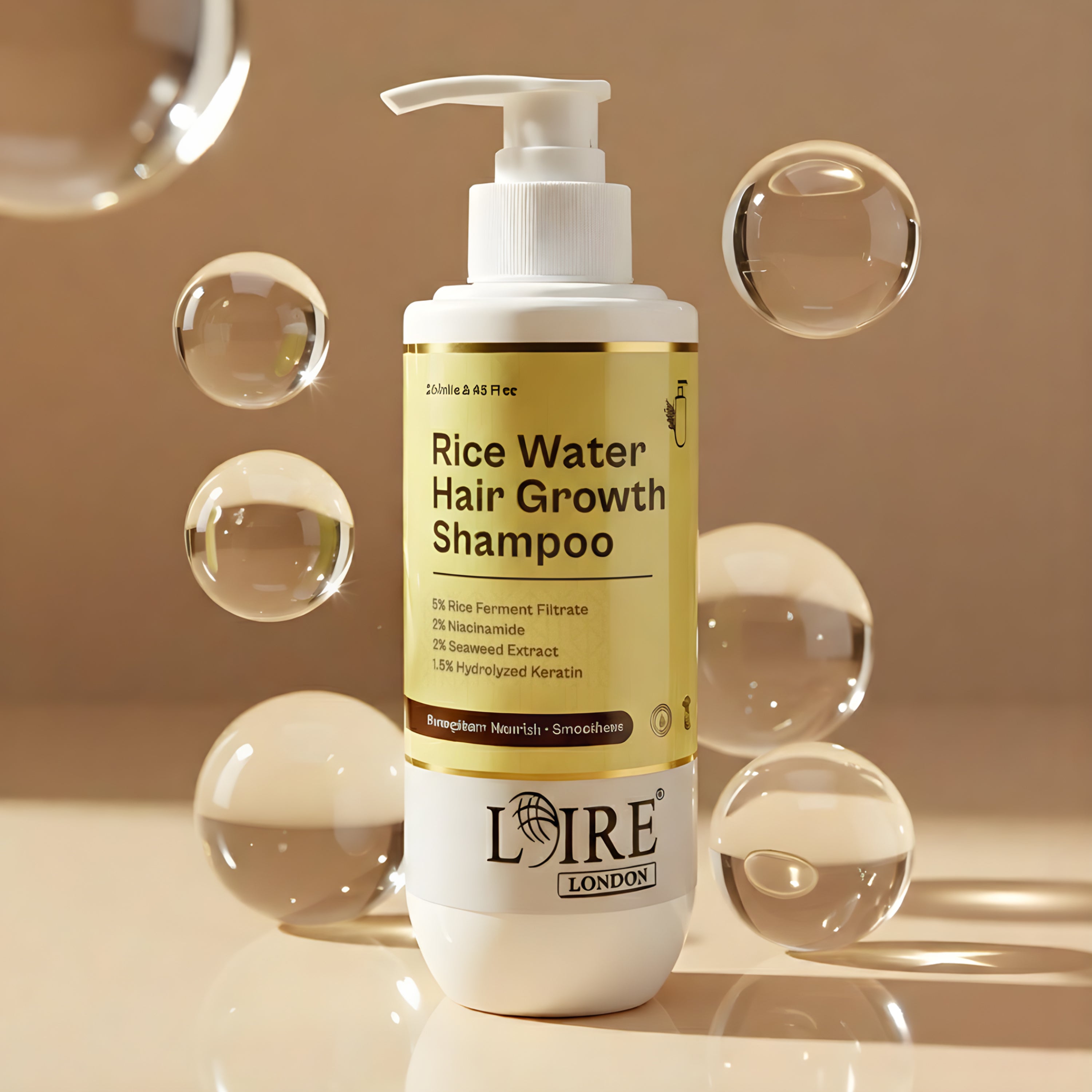 Lanthome Rice Water Rice Water Hair Growth Shampoo – Sulfate Free | Thick & Strong Hair