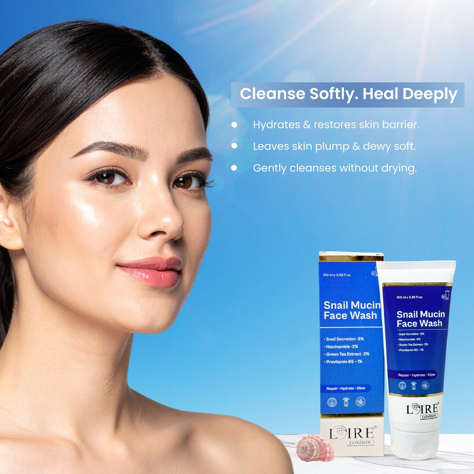 Snail Mucin Face Wash for Hydrated and Smooth Skin