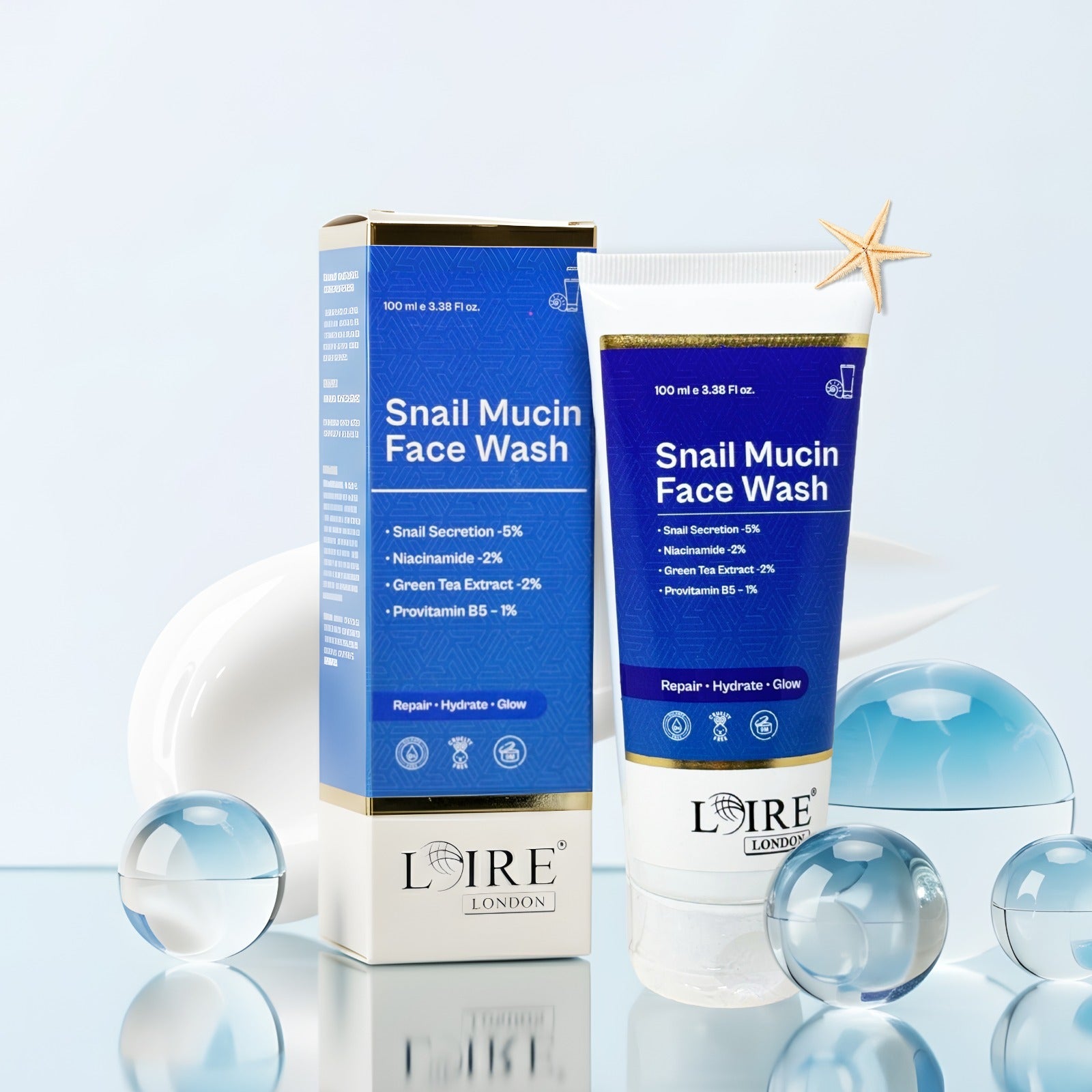 Snail Mucin Face Wash for Hydrated and Smooth Skin